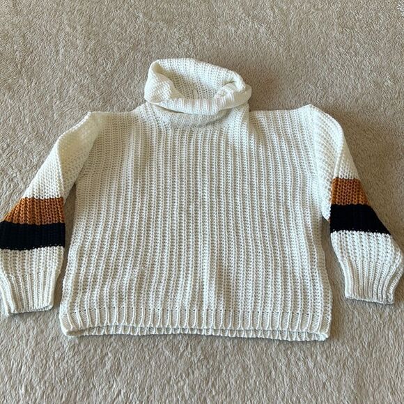 Harlow and Rose knit turtleneck sweater white size small - Picture 3 of 16